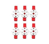 Homoyoyo Mini Pince Photo en Bois Rouge 3,5cm Lot de 25 Réutilisable | Étiquettes Présents et Planning, Décor Noël Classe, Usage Créatif, Pinces Décoratives Compactes