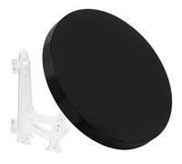 Homoyoyo Miroir Rond Noir en Obsidienne, Plaque Décorative Support, Décoration pour Table de Divination et Espace Zen à Domicile Couleur Aléatoire