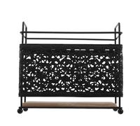 Homoyoyo Organisateur Porte-pinceaux Maquillage Noir Socle Bois 16,5 X 15,5 X 8 Cm, Porte-crayons Multifonction pour Bureau et Coiffeuse, Rangement Pratique pour Pinceaux et Stylos