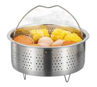 Homoyoyo Panier Vapeur en Acier Inoxydable 22 Cm pour Cocotte Minute SEB - Accessoire De Cuisine - Idéal pour Cuisson De Viande Et Légumes Insert Universel Passoire Résistante à La