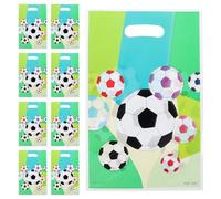 Homoyoyo Paquet de Présents de Football pour Fête D'anniversaire Garçon et Filles 24 Pièces Papier Vert Étanches et Faciles à Tenir pour Paquet de Friandises