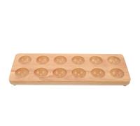 Homoyoyo Porte Œufs Bois Étagère à Œufs pour Comptoir Plateau de Rangement
