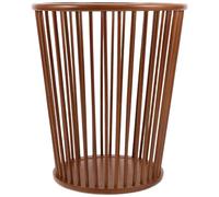 Homoyoyo Poubelle de Salle de Bain en Bambou Multifonctionnelle Construction Solide, Design Moderne et Créatif Chambre Toilettes
