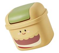 Homoyoyo Poubelle Hamburger de Bureau en Plastique, Petit Bac Décoratif | Maison et Bureau, Rangement de Petits Objets, Style Mignon, Pratique Table