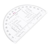 Homoyoyo Rapporteur Militaire pour Mesure D'angle Précise Résistant à L'usure en Acrylique Accessoire Professionnel Compact pour Entraînement et École
