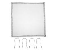 Homoyoyo Râtelier à Feu Pliable Installation Facile et Design Compact en Acier Inoxydable Argenté Grille de Rechange Protection en Maille pour Camping en Plein Air