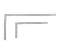 Homoyoyo Règle en L en acier inoxydable Grande équerre 2 pcs Échelle claire Sturdy pour dessin précis et travail du bois en architecture et ingénierie