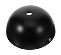 Homoyoyo Rosace De Plafond Demi-cylindre Noir 100 Mm En Fer, Kit De Fixation Pour Luminaire Suspendu, Plaque De Rosace Vis D'installation, Cache-lustre Polyvalent Pour Maison Et Bureau