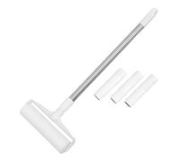 Homoyoyo Rouleau Adhésif Anti-Peluches Portable en Abs avec Feuilles Rechargeables, Brosse Robuste pour Poils d'animaux, pour Canapé et Voyage la Maison