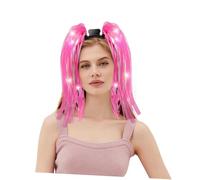 Homoyoyo Serre-tête Lumineux Tressé avec LED Bandeau Clignotant pour Soirée Tresse LED Décorative Couleur Aléatoire
