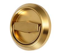 Homoyoyo Serrure De Porte Invisible Acier Inoxydable Poignée De Tirage Cachée à Anneau Double Face Bouton Rond Pour Meubles Et Portes Coulissantes