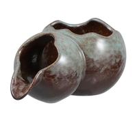 Homoyoyo Sortie de Fontaine en Céramique Élégante pour Petits Bassins et Étangs, Embout de U Design Ouvert, Accessoire Décoratif Polyvalent pour Jardin et Intérieur