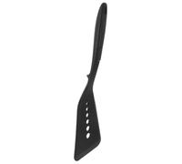 Homoyoyo Spatule Silicone Flexible Anti-brûlure pour Poisson Ustensile Cuisine Résistant Haute Température Manche Long Pelle de Cuisine Non-adhésive Portable pour Wok et Poêles Noir
