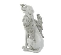 Homoyoyo Stèle Funéraire Commémorative Ailes d'ange en Résine Statue Ange Réaliste pour Chien et Chat Décoration Jardin Intérieur et Extérieur
