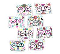 Homoyoyo Stickers Autocollants Halloween - 18 Feuilles De Décorations Maquillage Pour Visage - Bras Et Corps Idéaux Pour Fêtes Et Activités