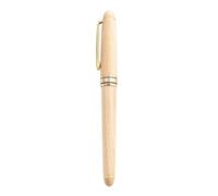 Homoyoyo Stylo Plume Rétro en Bois et Acier Inoxydable, pour Étudiants | Rechargeable, Écriture Fluide et Rangement Facile, Style Fashion Khaki, Usage Bureau et Signature
