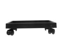 Homoyoyo Support à Plantes Rectangulaire à roulettes, Plateau PE Noir | Bac D’eau, pour Jardiniers et Appartements, Déplace Bacs Lourds, Protège le Sol