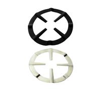 Homoyoyo Support de Cuisinière à Gaz en Fer pour Équilibrer Petites Casseroles Noir et Argenté 2pcs Facile à Nettoyer pour Maison ou Café