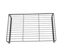 Homoyoyo Support de Plaque de Cuisson Noir Robuste Étagère de Rangement Cuisine, Organisateur Pratique pour Ustensiles Cuisine Quotidien