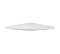 Homoyoyo Support de Rangement d'angle Mural Blanc 30 CM en Bois Composite, Étagère Murale Triangulaire pour Chambre et Bureau, Montage Facile Vis et Tournevis Inclus