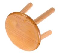 Homoyoyo Tabouret en Bois Rond Naturel pour Plantes et Bonsaïs, Finition Lisse et Sûre, Support Décoratif Léger pour Chambre et Maison, Design Champignon Élégant