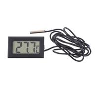 Homoyoyo Thermomètre Numérique Mesure Large Plage de Température pour Refroidissement par Eau Sonde 1/4 Pouce, Précision ±2℃, Boîtier Abs Noir pour Aquarium et Voiture