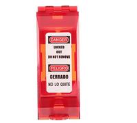 Homoyoyo Verrou de Sécurité Mural Rouge en Plastique, Protection pour Interrupteur et Prise, Design Simple, Montage Mural, pour Sécurité Domestique