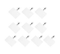 HOMSFOU 10 Ensembles Porte-étiquettes Nominatives Porte-cartes Transparent Pvc Étanche, Lot de Sets, Horizontal, pour Carte D'identité et Badge de Travail