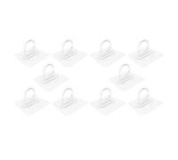 HOMSFOU 10 Pièces Crochets Muraux Auto-adhésifs en Plastique Pvc As | Crochet Autocollant, Rangement Angle, Patère Adhésive, Crochet Transparent Adhesif, Crochets Adhesifs Salle de Bain