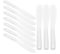 HOMSFOU 10 Pièces Spatule de Mélange Cosmétique Blanche en Pp, Outil | Mélange de Crème Visage, Prise en Main Pratique, Nettoyage Facile, Usage Sanitaire, Salon Professionnel