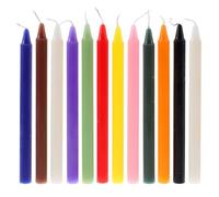 HOMSFOU 12 Pièces Bougie Rituel, Bougies Coniques Multicolores, Bougies Longues Colorées, Bougie Coloré, Chandelles Couleur, Bougies Chandelier Colorées