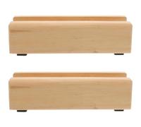HOMSFOU 2 Pièces Base de Miroir de Sol Socle décoratif Base de Miroir sur Pied Support de Support de Miroir Sol Uniquement Luxe léger Coussinet Fixe Cadre de Support
