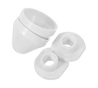 HOMSFOU 2 Pièces Cache Écrou Toilette Suspendu Couvre-Boulons Pour Wc Murale Accessoire Salle De Bain Décoratif Installation Facile Compatible Toilettes Standard 4.10 X 4.10 X 3.30 cm