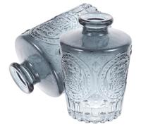 HOMSFOU 2 Pièces Flacon D'aromathérapie en Verre pour Huiles Essentielles 50ml, Compact et Sécurisé, Design Chic pour Parfum Ambiance Maison Rechargeable