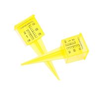 HOMSFOU 2 Pièces Pluviomètre Noir en Plastique Conique Large Ouverture pour Mesurer Précipitations et Sorties D'arrosage en Jardin et Vie Quotidienne