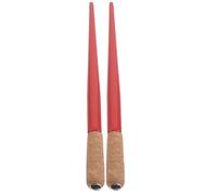 HOMSFOU 2 Pièces Porte Plume de Calligraphie en Bois Rouge | Grip en Liège Confortable, Compatibilité Plumage Variée, pour Travaux Artistiques, Accessoires Inclus