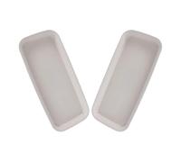 HOMSFOU 2 Pièces Soucoupe Rectangulaire Plateau de Drainage pour Plantes | Pots de Fleurs et Jardinières, Usage Jardin ou Balcon, Nettoyage Facile, Forme Rectangulaire