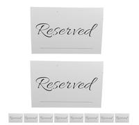 HOMSFOU 20 Pièces Cartes de Mariage Blanches Minimalistes en Papier avec Chevalet Stable pour Panneaux de Réservation de Sièges Lors de Banquets et Restaurants