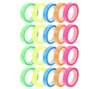 HOMSFOU 20 Rouleaux Ruban Marque-page Transparent PET Amovible | Rouleaux, Texture Givrée, Repérage Facile des Pages, pour Débutants et Garçon et Filles