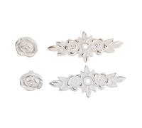 HOMSFOU 2pcs Poignées de Tiroir en Alliage de Zinc Style Européen Élégant Forme Rose pour Tiroirs et Bibliothèques Usage Domestique Couleurs Variées