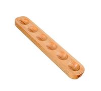 HOMSFOU 2pièces Plateau Bois Pour Œufs Organisateur De Cuisine Pratique Support De Présentation Pour Œufs Pour Maison Et Supermarché