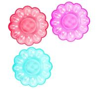 HOMSFOU 3 pièces Boîte de Rangement pour Oeufs de Support Organisateur Compact pour Réfrigérateur pour Conserver et Vos Oeufs Couleur Couleur