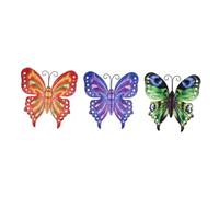 HOMSFOU 3pièces Décoration Murale Motifs De Colorés Sculptures Murales Pour Intérieur Et Extérieur