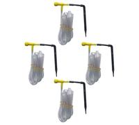 HOMSFOU 4 Pièces Arroseur Automatique pour Plantes de Jardin, Plastique | Système D’arrosage Goutte à Goutte, Usage Jardin et Pelouse, Maintien de L’humidité, Facile à Utiliser