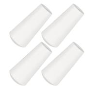 HOMSFOU 4 Pièces Enrouleur de Cordon de Store en Bois Blanc, Poignées Robustes et Faciles à Installer, Style Minimaliste pour Rideaux et Stores de Fenêtre