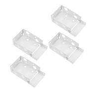HOMSFOU 4 Pièces Support de Store Blanc en Métal, Installation Simple | Fixation Extérieure, Usage Domestique pour Store Enrouleur, Structure Simple