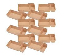 HOMSFOU 40 Pièces Boîte à Goûter en Papier Kraft Fenêtre, Capacité 440ml, Design Pliable et Ouvert, pour Fêtes et Rangement de Snacks