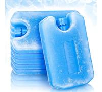 HOMSFOU 6 Pièces Bloc Réfrigérant Réutilisable PE Bleu pour Glacière | Refroidissement Rapide, Léger et Portable, Compatible Glacières et Ventilateurs, pour Déplacements Longue Durée