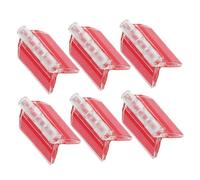 HOMSFOU 6 Pièces Charnière Acrylique Auto-adhésive Transparente 35x25mm, | Adhésif Puissant, Usage Polyvalent, Lot pour Petits Meubles, Finition Discrète, Montage Simple sans Outil