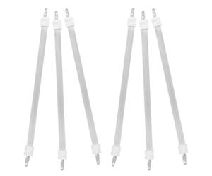 HOMSFOU 6 Pièces Élément Chauffant de Remplacement en Quartz Blanc pour Radiateur Domestique, Tube Chauffant Tubulaire en Céramique, Chauffage Rapide et Fiable pour Bureau